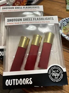 Novelty Shotgun Shell Flashlight Set. 3 Flashlights NIB. NOS - Picture 1 of 5