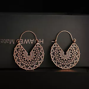 Vintage Bohemian Boho Style Water Drop Flower Dangle Women's Earrings Jewelry - Picture 1 of 24