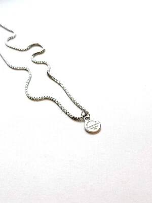 Tiffany and Co .925 Sterling Silver Circle Pendant on Chain/Necklace - Image 1 of 3