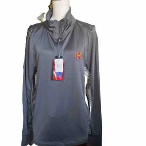 Iowa State Womens 1/2 Zip Pullover Gray Size XL NWT - Picture 1 of 9