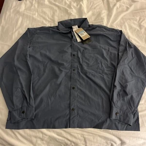 Nike Sportswear Tech Pack Men's Woven Long-Sleeve Shirt Sz Med $130 DX0205-491 - Picture 1 of 10