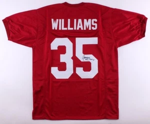 Aeneas Williams Signed Red Cardinals Jersey Inscribed "HOF 14" (JSA COA)  - Picture 1 of 5