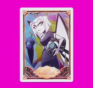 Tarjeta coleccionable Hazbin Hotel - Laúd sin máscara - Foil Promo PR-12 - SELLADA - Imagen 1 de 1