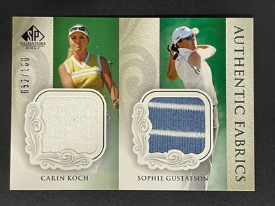 2004 SP Signature Golf Authentic Fabrics Carin Koch / Sophie Gustafson /100 - Image 1 of 2