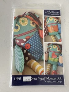 Indygo Junction Sewing Pattern IJ995 Dress Myself Monster, Amy Barickman UNCUT - Picture 1 of 2