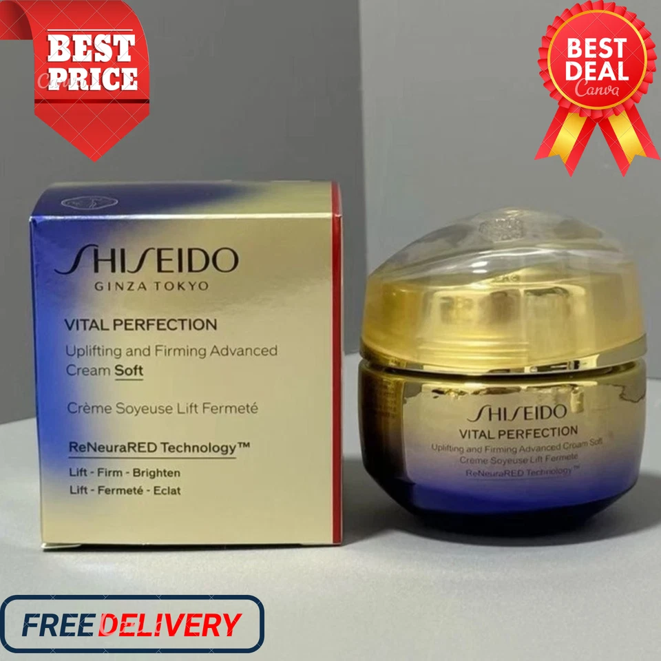 BRANDED Shiseido Vital Perfection,Uplifting and Firming Cream 50ml Anti-Aging ,UK Seller