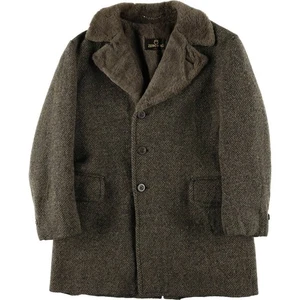 Vintage 1970'S ZERO KING Tweed HBT Herringbone Twill Wool Half Coat Made in ... - Picture 1 of 15