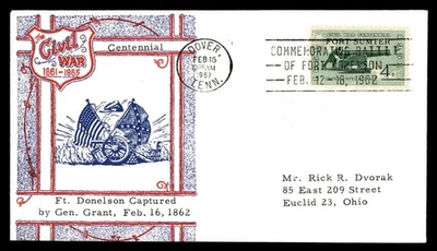 Mayfairstamps US FDC 1962 Fort Sumter Cannon Flags First Day Cover aau_78519 - Image 1 of 2