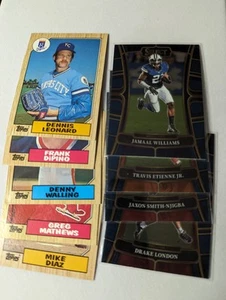 Lot Of 9x Baseball Football Cards - Picture 1 of 19