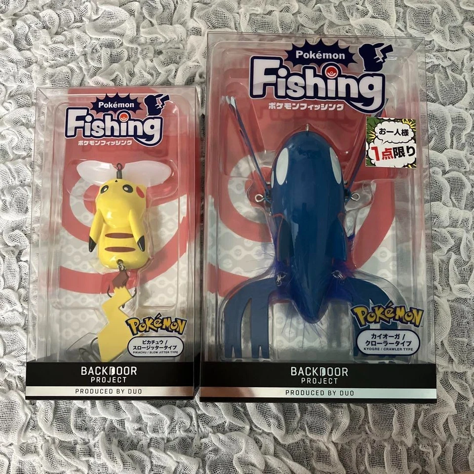 DUO Pokemon Angelköder Set PIKACHU KYOGRE BACKDOOR PROJECT Freizeit Anime Ware - Bild 1 von 1