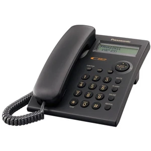 Sistema telefónico integrado con cable Panasonic KX-TSC11B negro identificador de llamadas en espera de llamada - Imagen 1 de 12