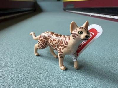 Figura de gato de bengala Schleich doméstica 2020 Figurina de gatito 13918 Juguete de mascota con etiqueta Foto 1 de 4