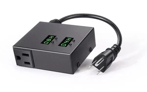 Outlet Timer for Lights Indoor, 2 ON/Off Program Digital Timer for Grow Light... - Picture 1 of 4