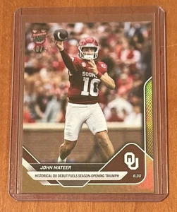 2025 TOPPS BOWMAN U NOW #2 JOHN MATEER - NUMBERED 40/50 GOLD PARALLEL - Picture 1 of 2