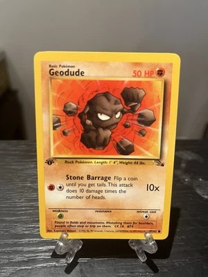 Geodude - 1st Edition - Fossil 47/62 - LP Pokémon WOTC - Image 1 of 2