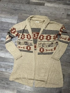 Maurices Duster Cardigan Duster Womens Medium Southwestern Aztec Fringe - Picture 1 of 1