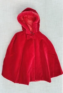 kp *Neu mit Etikett* Patachou Mädchen rotes Samt Cape Größe 10 - Bild 1 von 4
