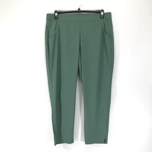 Eddie Bauer Traveler Ankle Pant Women's Large Green Active Outdoor Trail Hiking - Picture 1 of 11