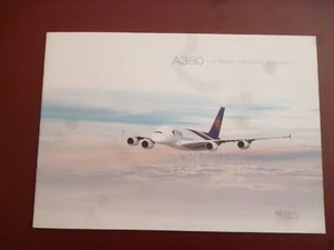 THAI AIRWAYS 2012 AIRBUS A380-800 ROYAL FIRST CLASS, SILK, ECON BOOKLET/BROCHURE - Picture 1 of 9