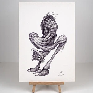 Alien Konzeptzeichnung Phantastisches Tier ""Karzamar"" Anatoly Borachuk - Bild 1 von 7