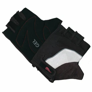 CYCLING Lycra Gel Cycle Mitts - Breathable  & Gel Padding - Unisex White/Black - Picture 1 of 1