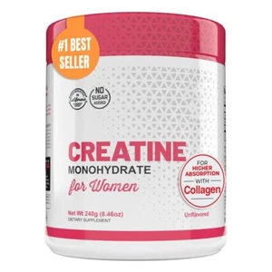 Creatine Powder For Women, Collagen Lean Muscle, Recovery & Energy, Micronize,.` - Imagen 1 de 9