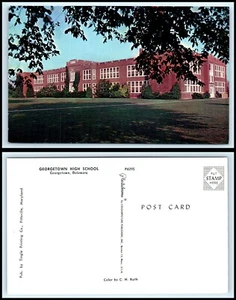 DELAWARE Postcard - Georgetown High School H43 - Picture 1 of 1