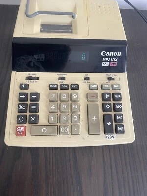 Canon MP21DX Business Calculator 2 Color Printer 12 Digits TESTED Working Read!! - Image 1 of 4