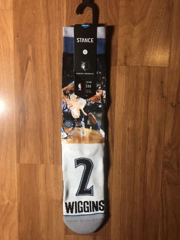 Stance NBA Andrew Wiggins Minnesota Timberwolves Men's Socks Size Large (9-12) Cover