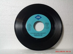 SAMANTHA FOX -(45)- TOUCH ME (I WANT YOUR BODY) / DROP ME A LINE - JIVE - 1986 - Picture 1 of 2