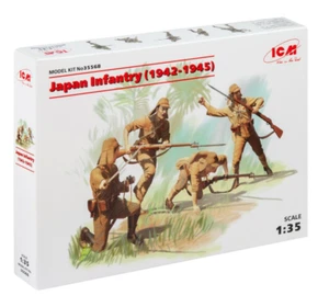 Figure Japan infantry, 1942-1945 ICM 35568 Scale Plastic Model Kit 1/35  - Picture 1 of 8