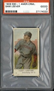 1909 E91-B American Caramel Sam Leever