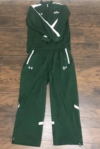 2 WOMENS UNDER ARMOUR USF FLORIDA BULLS  PANTS SIZE LARGE/MEN’S JACKET SMALL Cover