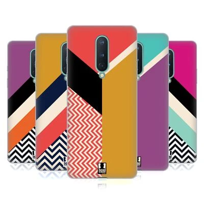 FUNDA HEAD CASE DESIGNS BLOQUE DE COLOR CHEVRON GEL SUAVE PARA TELÉFONOS GOOGLE ONEPLUS Foto 1 de 4