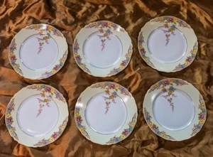 Juego de 6 platos de almuerzo Paul Muller Bavaria The Camden porcelana 8 1/2" - Imagen 1 de 6