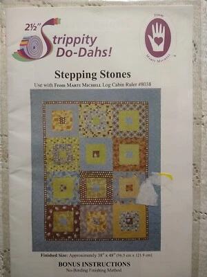 Stepping Stones Quilt or Runner Pattern by Marti Michell Strippity Do-Dahs 8093 - Image 1 of 4