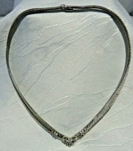 Collier Halskette wohl Italien 800er Silber gestempelt - Picture 1 of 6