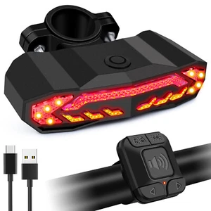 Tail Light Scooter Bicycle Tricycle E-Bike 5 Mode LED Turn Left Right Indicator - Picture 1 of 12