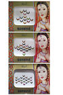 Indian Traditional Marathi Style Half Moon Shape Multicolor Bindi Pack Of 3