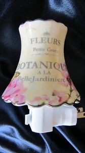 Hand Painted Porcelain Night Light...Fluer...one of a kind...sweet dreams! - Picture 1 of 1