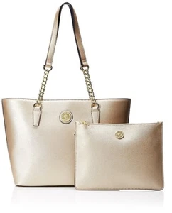 Bolso de Mano Anne Klein Double Time Md, Brillo/Medianoche $89 - Imagen 1 de 3