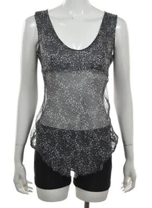 United Colors of Benetton Womens Top Size S Blue Floral Tank Sleeveless Shirt - Picture 1 of 4