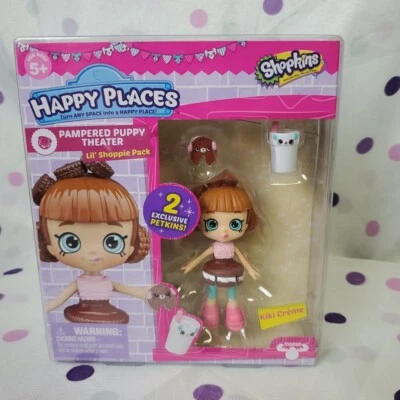 Shopkins Happy Places Pampered Puppy Theater *KIKI CREME* Lil' Shoppie Pack 5+  Foto 1 de 4