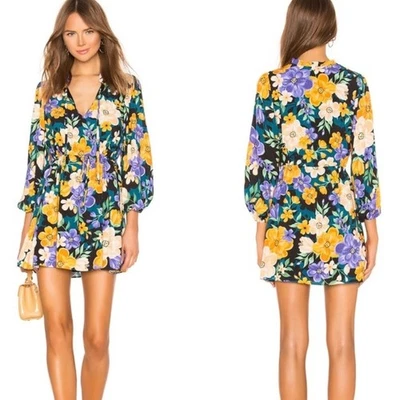 Mini Vestido Revolve Tularosa Lillian Floral Manga Larga Talla Mediana Foto 1 de 4