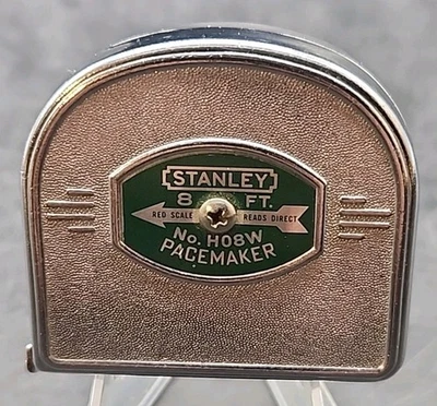 Cinta métrica STANLEY PACEMAKER H08W 8' de colección con "regla interna" en reverso EX EE. UU. Foto 1 de 4