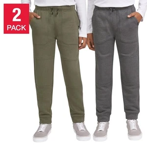 Lee Youth 2-pack Jogger S 7-8, Green (Olive/Charcoal Heather) - Picture 1 of 7