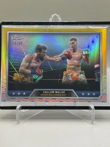 Callum Walsh 2024 Topps Chrome Boxing #66 Gold Refractor /50 - Picture 1 of 2