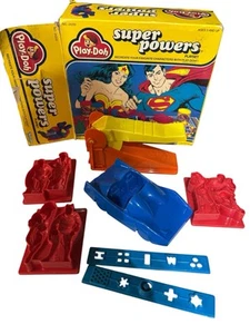 Kenner Super Powers Play-Doh Set 1984 solo con scatola e stampi! - Foto 1 di 5