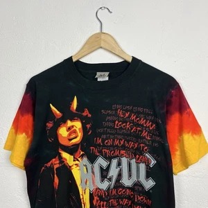 Liquid Blue T Shirt ACDC band Tee Black Mens Small Vintage - Picture 1 of 5