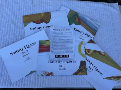 U-Build U-Bild Presépio Figuras Quintal Display Nº 7 Kit de Planos de Carpintaria **RARO** - Imagem 1 de 4